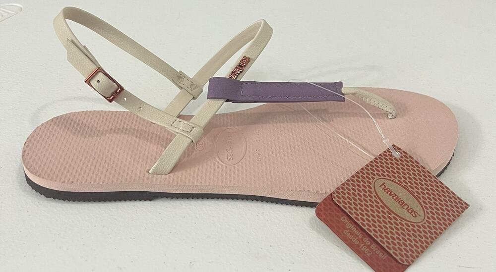 Havaianas Women 7.5 You Rio Sandal Ballet Rose Ankle Strap Outdoor